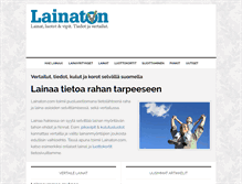 Tablet Screenshot of lainaton.com